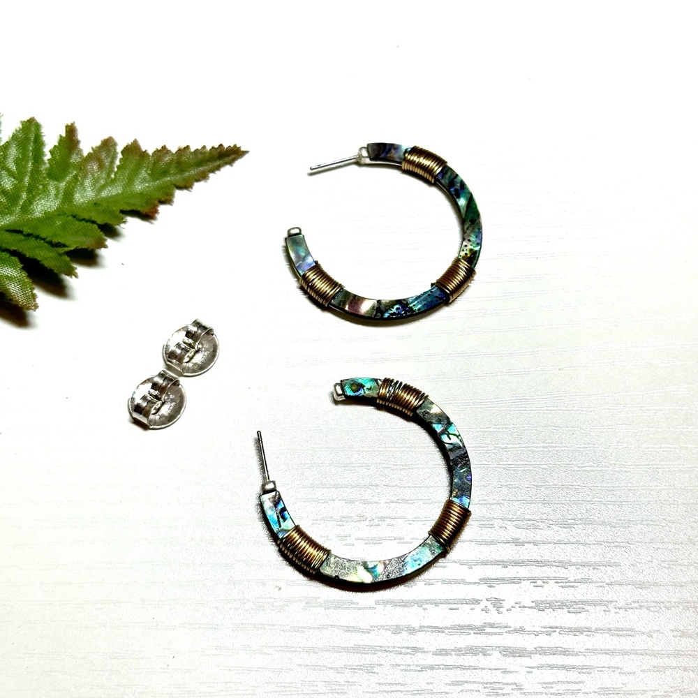 Multi Color Handmade Hoop Earrings